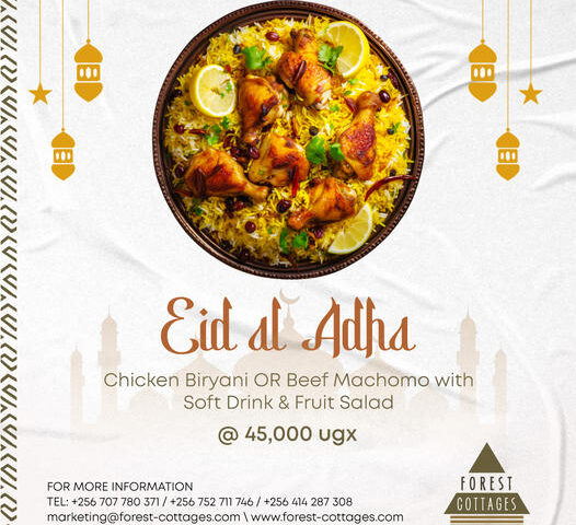 Looking For Eid Plot? Celebrate Eid al-Adha With A Delightful Feast At Forest Cottages For Only UGX 45K