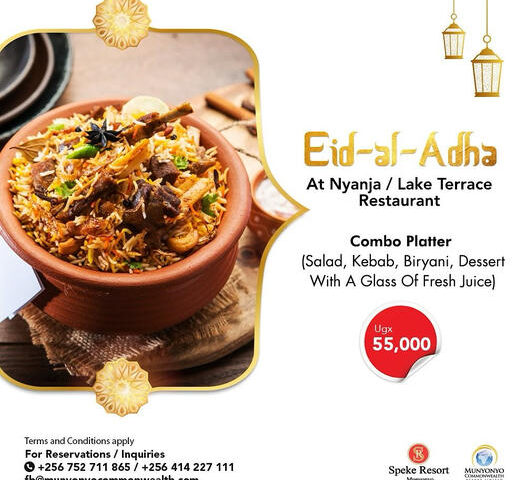 Special Offers! Speke Resort Unveils Eid Al Adha Combo Platter At UGX 55K, Book Your Slot Now To Have Culinary Feast With Your Loved Ones