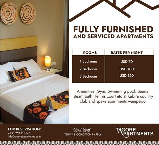 Need A Home Away From Home? Book Your Ultimate Staycation At Tagore Apartments For Only UGX USD 70