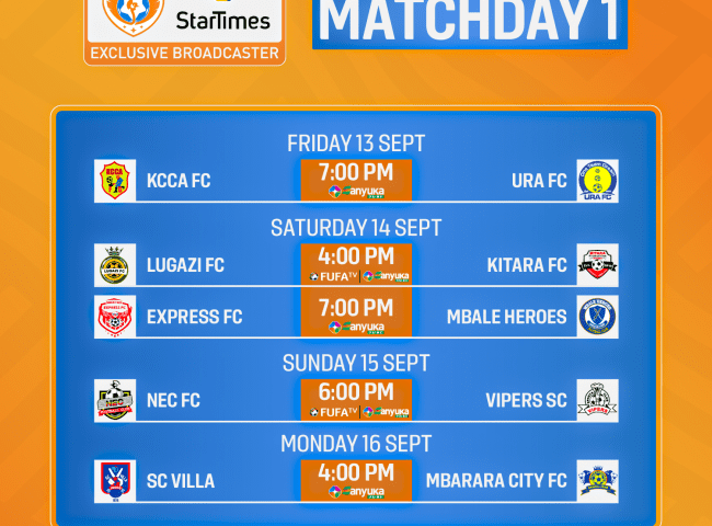 StarTimes UPL 2024/ 25 Season Set To Kick Off On Friday 13 Sanyuka Prime