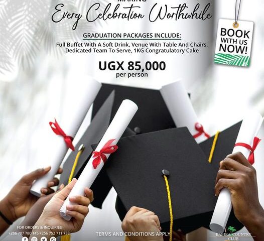 Celebrate Your Accomplishments In Style: Kabira Country Club Unveils Elegant Graduation Packages At UGX 85K: Book Your Slot Now