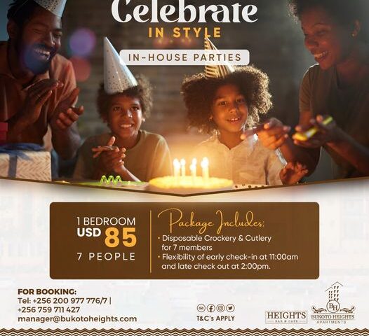 In For House Parties? Bukoto Heights Apartments Has Got The Perfect Party Venues With Exclusive Offers For Unforgettable Celebrations