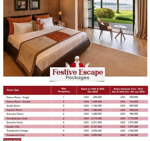 Experience Christmas Magic: Speke Resort Munyonyo Unveils Exclusive Staycation Packages With Massive Offers