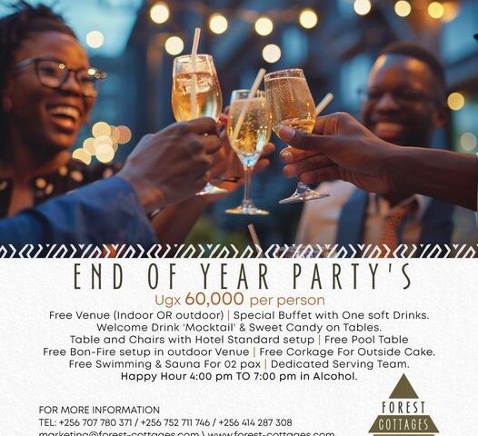 Celebrate The New Year In Style With Forest Cottages’ Exclusive End-Of-Year Packages At Only UGX 60K