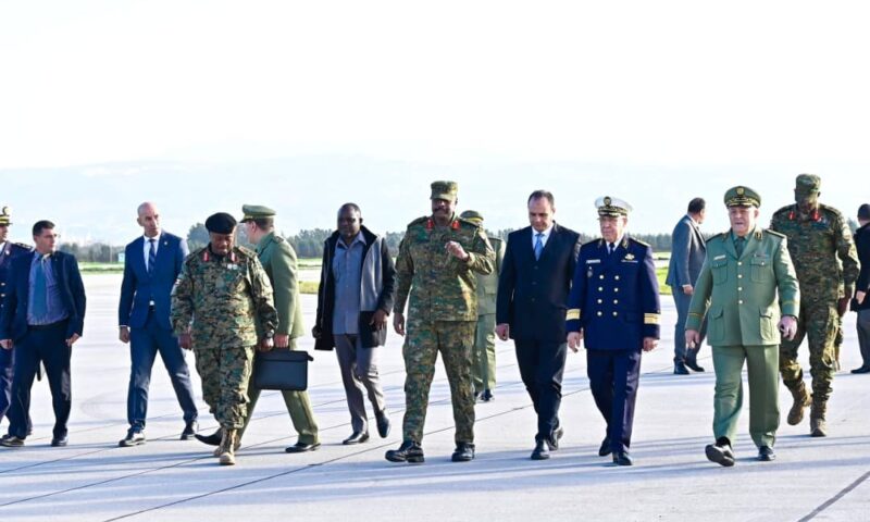 Gen Kainerugaba Arrives in Algeria for Bilateral Talks