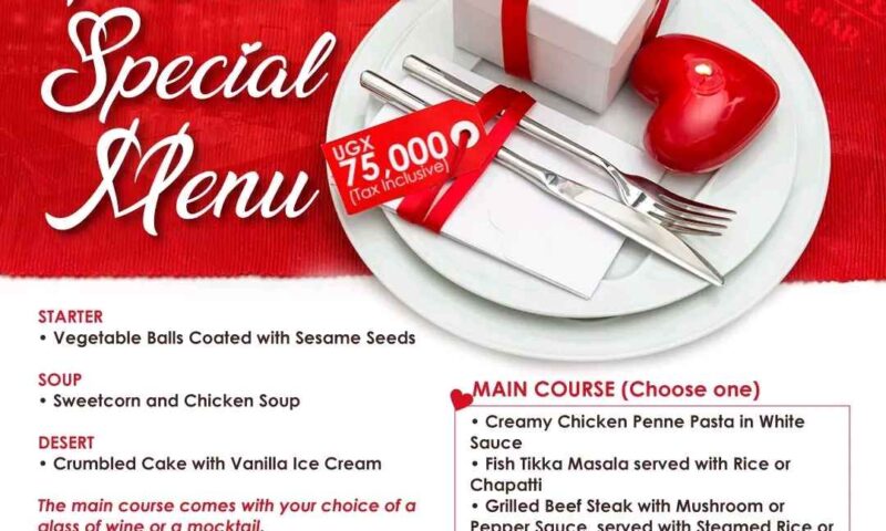 Celebrate Love With A Romantic Valentine’s Special Menu At Speke Apartments Kitante